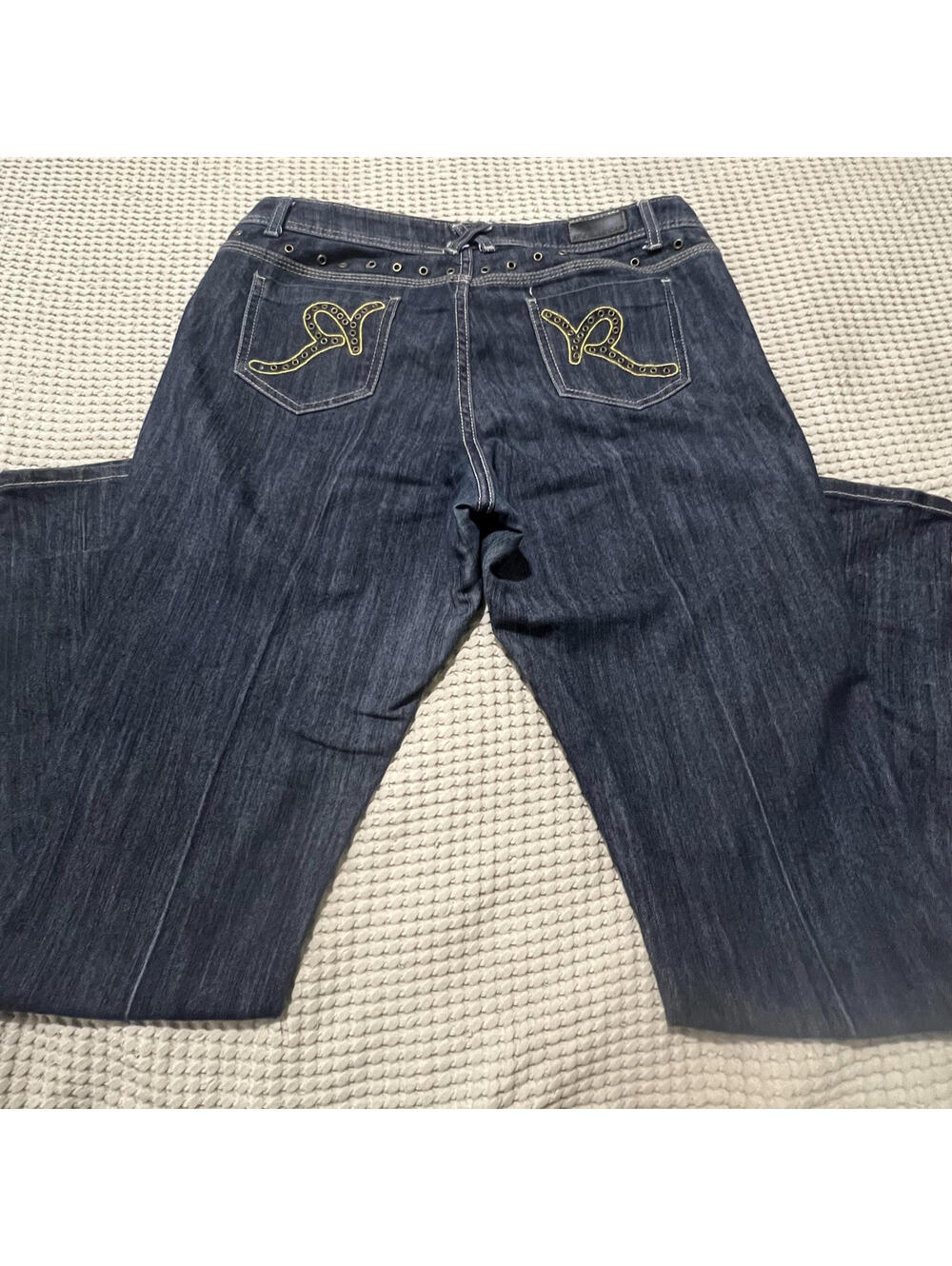 y2k Rocawear women's Hannah Skinny Leg dark wash denim 36x33(14) hiphop